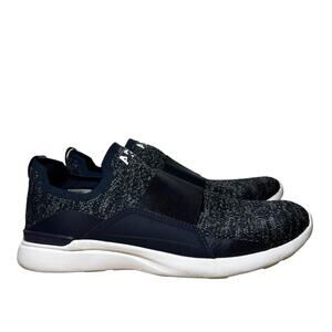 APL Techloom Bliss Sneakers Running Propelium Slip On Elastic Strap Navy 9.5